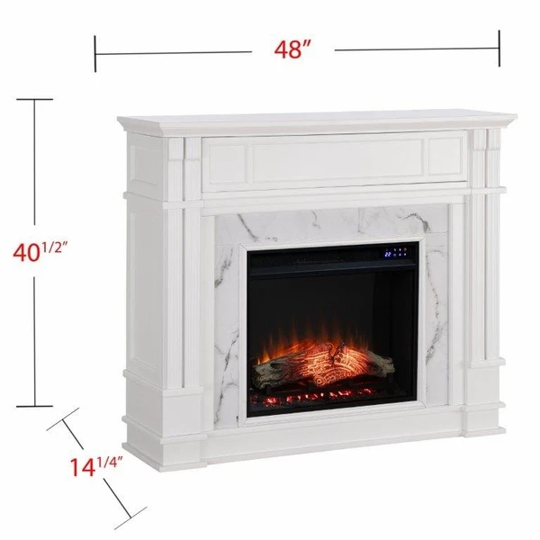 SEI 48 Inch Highgate Electric Fireplace With Faux Surround - Image 2