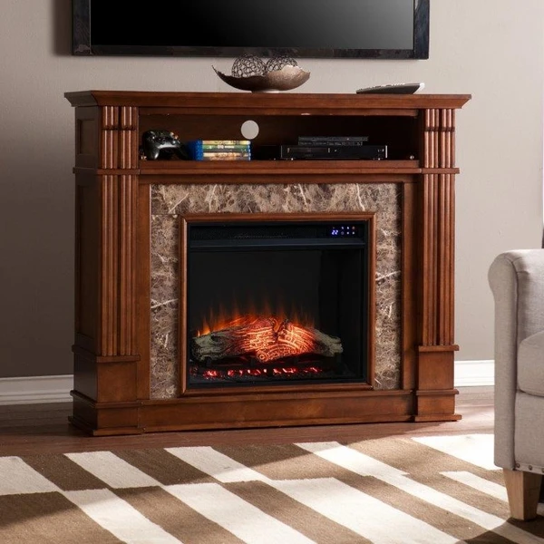 SEI 48 Inch Highgate Electric Fireplace With Faux Surround - Image 4