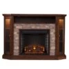 SEI 52 Inch Redden Electric Fireplace With Convertible Mantel