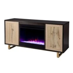 SEI 54 Inch Wilconia Color Changing Electric Fireplace With Media Storage