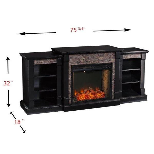 SEI 72 Inch Gallatin Alexa-Enabled Smart Electric Fireplace - Image 3