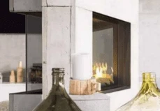 Sierra Flame 48 Inch Four-Sided See Through Natural Gas Fireplace