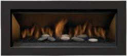 Sierra Flame 55 Inch Stanford Deluxe Linear Direct Vent Gas Fireplace With Decorative Surround