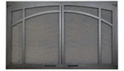 Superior 32 Inch Textured Iron Arched Screen Door For VRT3100 Fireplaces