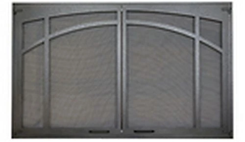 Superior 32 Inch Textured Iron Arched Screen Door For VRT3100 Fireplaces