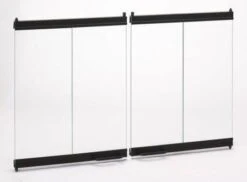 Superior 38ABF Black Bi-Fold Doors For Superior Fireplaces