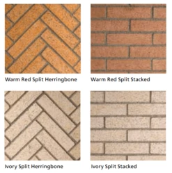 Superior Split Stacked Mosaic Masonry Fireplace Panels For 50 Inch 6000 Series Fireplaces