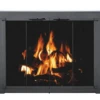 Fireside Princeton Textured Black Bi-Fold Masonry Fireplace Doors