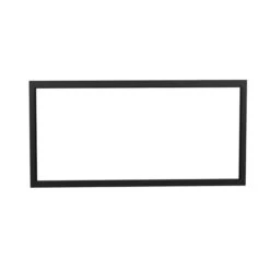 Valcourt Black Straight Narrow Overlap For Saint Laurent Series Fireplaces